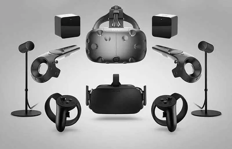 A full system of HTC Vive and Oculus Rift